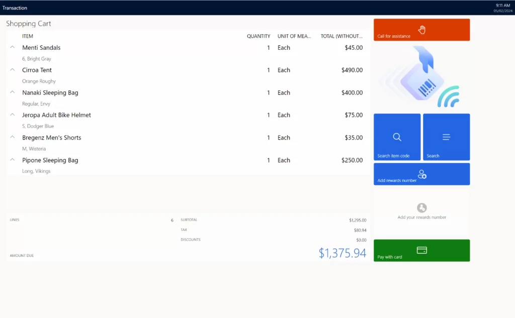 Article illustration: Dynamics 365 Store Commerce self-checkout preview